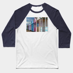 Southwold Beach Huts Suffolk England UK Baseball T-Shirt